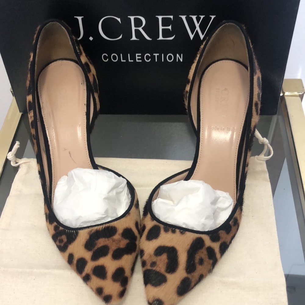 J crew collection Valentina calf hair d’orsay pumps size 7.5​ - Picture 2 of 12